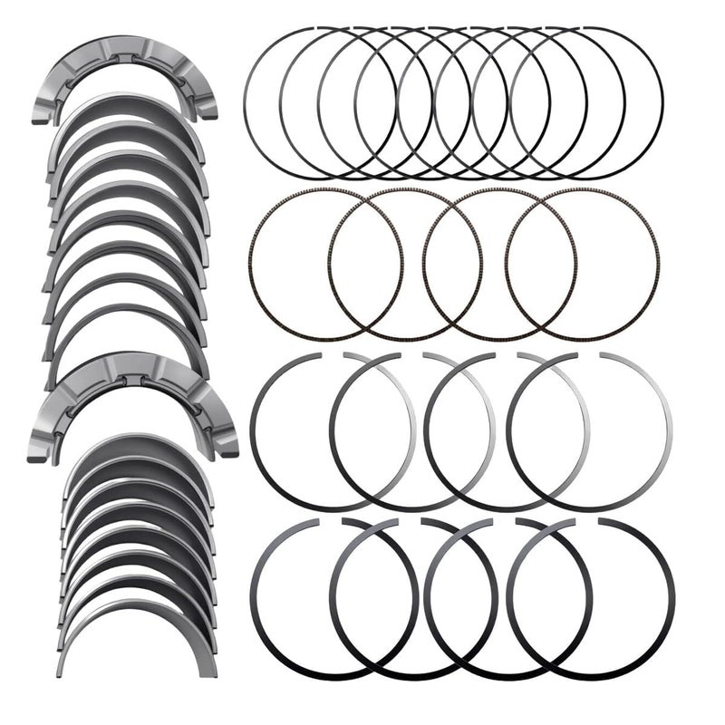 wfsulee Piston Rings Main Rod Bearings Kit fits for Chevy Cruze Buick Encore 1.4L L4 2011 2012 2013 2014 2015 Compatible with 90542531 - Image 1